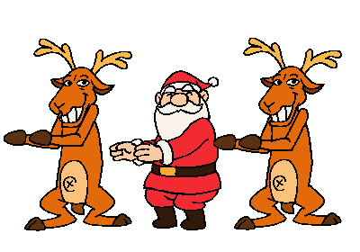 santa & reindeer dance